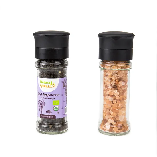100ml PPプラスチックセラミックガラスボトルキッチンソルトグラインダーペッパースパイスミル