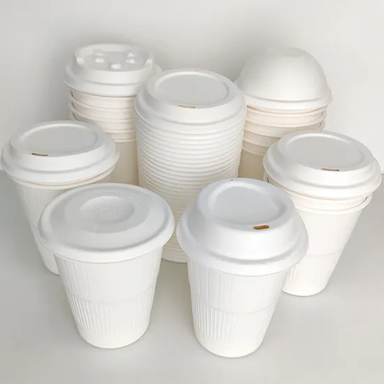 蓋カバー フラットプラスチックカップ ホットコーヒー用 100%生分解性紙コップ蓋 90mm